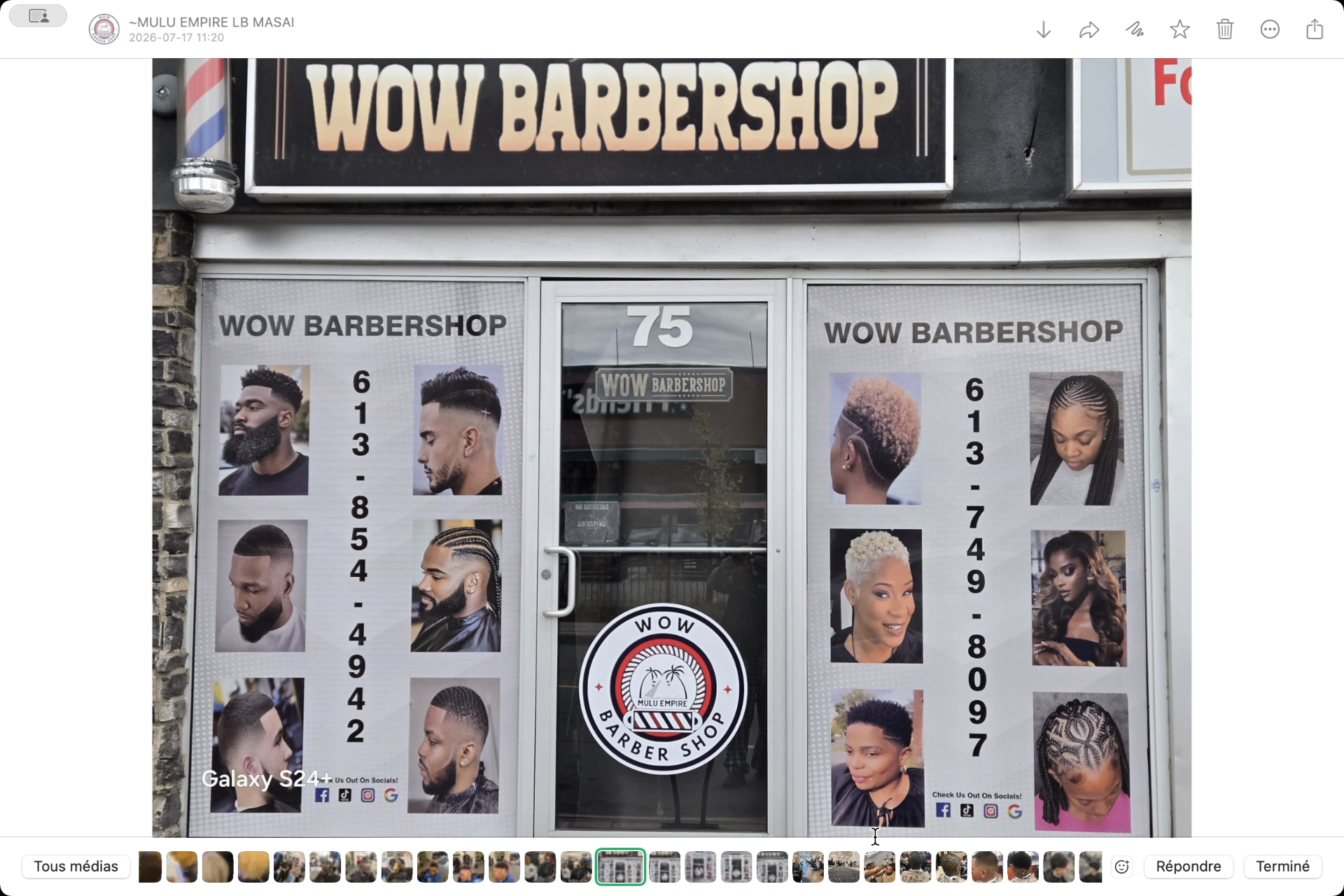 Intérieur luxe du barbershop